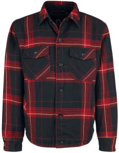 Brandit Lumberjacket Between-seasons Jacket black red yellow