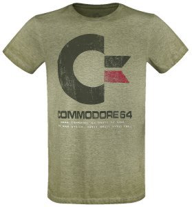 Commodore 64 - C64 Logo - Vintage - T-Shirt - mottled green