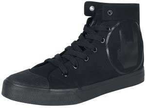 EMP Basic Collection Black Sneakers with Rockhand Print Sneakers High black