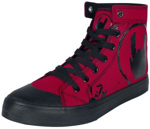 EMP Basic Collection Red Sneakers with Rockhand Print Sneakers High red