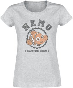 Finding Nemo Roll with the current T-Shirt heather grey