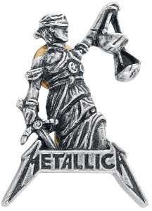 Metallica Justice For All Pin silver coloured