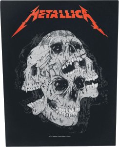 Metallica skulls back patch multicolour