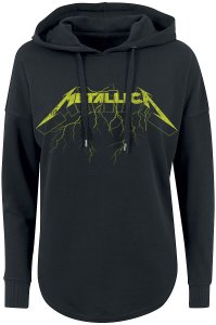 Metallica Splatter Lightning Chair Hooded sweater black