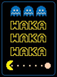 Pac-Man Waka Waka Waka Canvas Image multicolor
