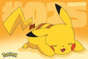 Pokémon Pikachu Asleep Poster multicolour