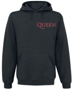 Queen Crest Vintage Hooded sweater black