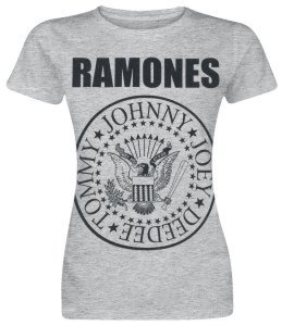 Ramones - Seal - Girls shirt - mottled grey