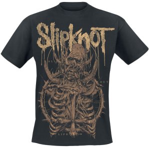 Slipknot All Out Life Skeleton T-Shirt black