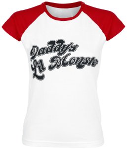 Suicide Squad Daddy's Lil' Monster T-Shirt white red