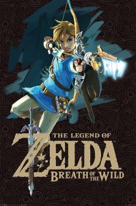 The Legend Of Zelda Breath Of The Wild - Game Cover Poster multicolour