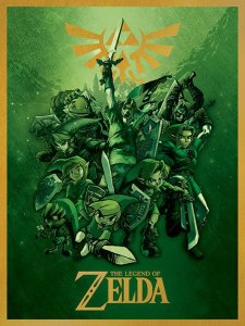 The Legend Of Zelda Link Fighting Canvas Image multicolor