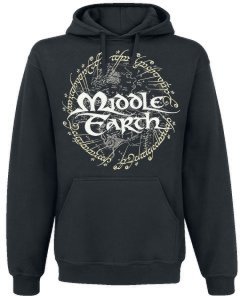 The Lord Of The Rings - Middle Earth - Hooded sweatshirt - black