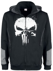 The Punisher - Punisher - Hooded zip - black-grey
