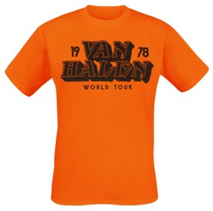 Van Halen Tour 1978 T-Shirt orange