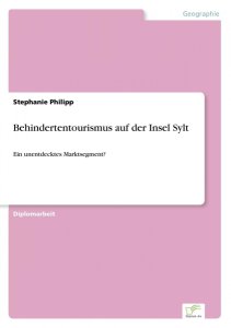Philipp, Stephanie: Behindertentourismus auf der Insel Sylt