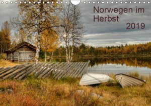 Wandkalender 2019 DIN A4 Norwegen im Herbst
