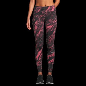 Casall Sportswear Women Classic printed 7/8 tights, impulsive dark pink