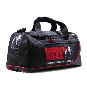Gorilla Wear Jerome gym bag, black/red