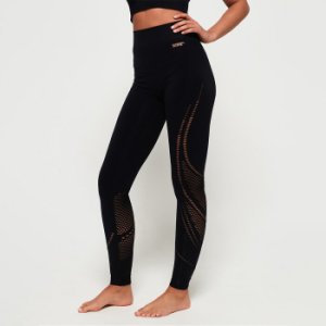 Superdry Women Studio seamless leggings, black