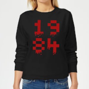 The Gaming Collection 1984 gaming women's sweatshirt - black - m - black