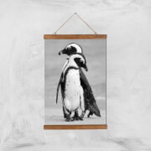 A Couple Of Penguins Giclee Art Print - A3 - Wooden Hanger