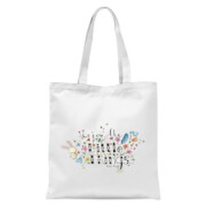 A Little Cloth Rabbit Enjoy The Little Things Tote Bag - White