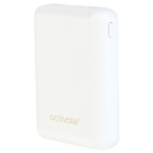 Activate Mini 5000MAH Portable Charger - White