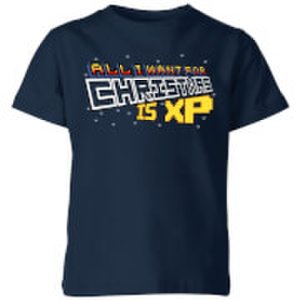 All I Want For Xmas Is XP Kids' T-Shirt - Navy - 3-4 Years - Navy