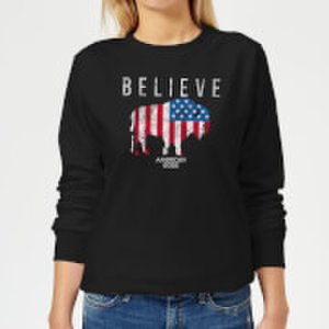 American Gods Believe In Bull Women's Sweatshirt - Black - XS - Black