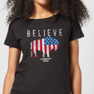 American Gods Believe In Bull Women's T-Shirt - Black - XS - Black