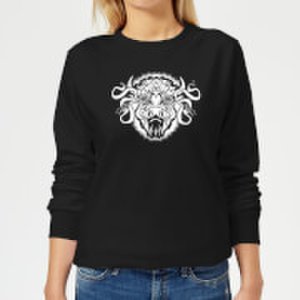 American Gods Buffalo Head Women's Sweatshirt - Black - XS - Black