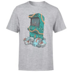 Geek Christmas Arcade tress t-shirt - grey - m - grey