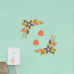 By Iwoot Autumn leaves frame wall art sticker pack