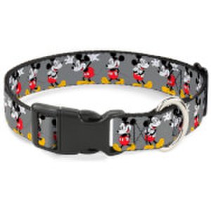 Buckle-Down Mickey Mouse Glasses Plastic Clip Dog Collar (Various Sizes) - M/8-12 Inches