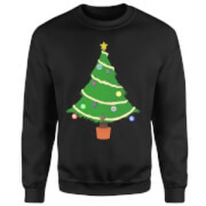 Buttons Tree Sweatshirt - Black - S - Black