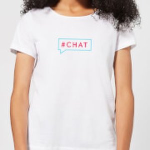 By Iwoot Chat women's t-shirt - white - xs - white