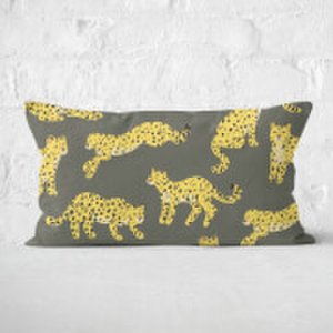 Cheetah Print Rectangular Cushion - 30x50cm - Soft Touch