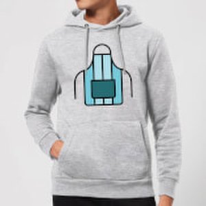 By Iwoot Cooking apron hoodie - s - grey