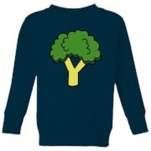 By Iwoot Cooking broccoli kids' sweatshirt - 3-4 years - navy