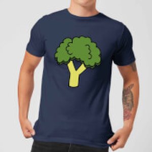 By Iwoot Cooking broccoli men's t-shirt - s - navy