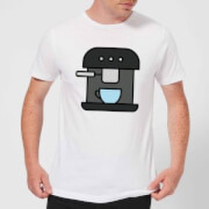 By Iwoot Cooking coffee machine men's t-shirt - s - white