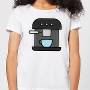 By Iwoot Cooking coffee machine women's t-shirt - xs - white