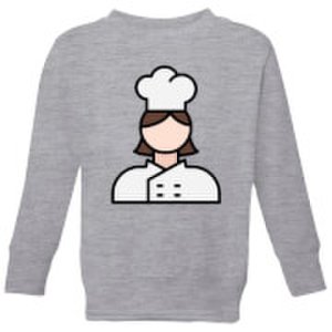 Cooking Cook Kids' Sweatshirt - 3-4 Years - Grey