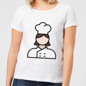 By Iwoot Cooking cook women's t-shirt - xs - white