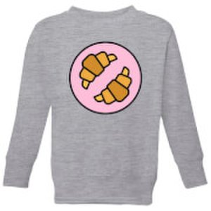 Cooking Croissants Kids' Sweatshirt - 3-4 Years - Grey