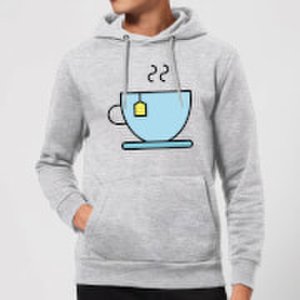 Cooking Cup Of Tea Hoodie - S - Grey