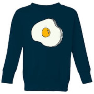 Cooking Fried Egg Kids' Sweatshirt - 3-4 Years - Navy