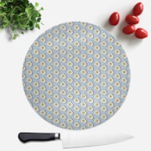 Cooking Fried Egg Pattern Round Chopping Board