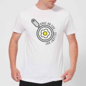By Iwoot Cooking have an egg - cellent day men's t-shirt - s - white
